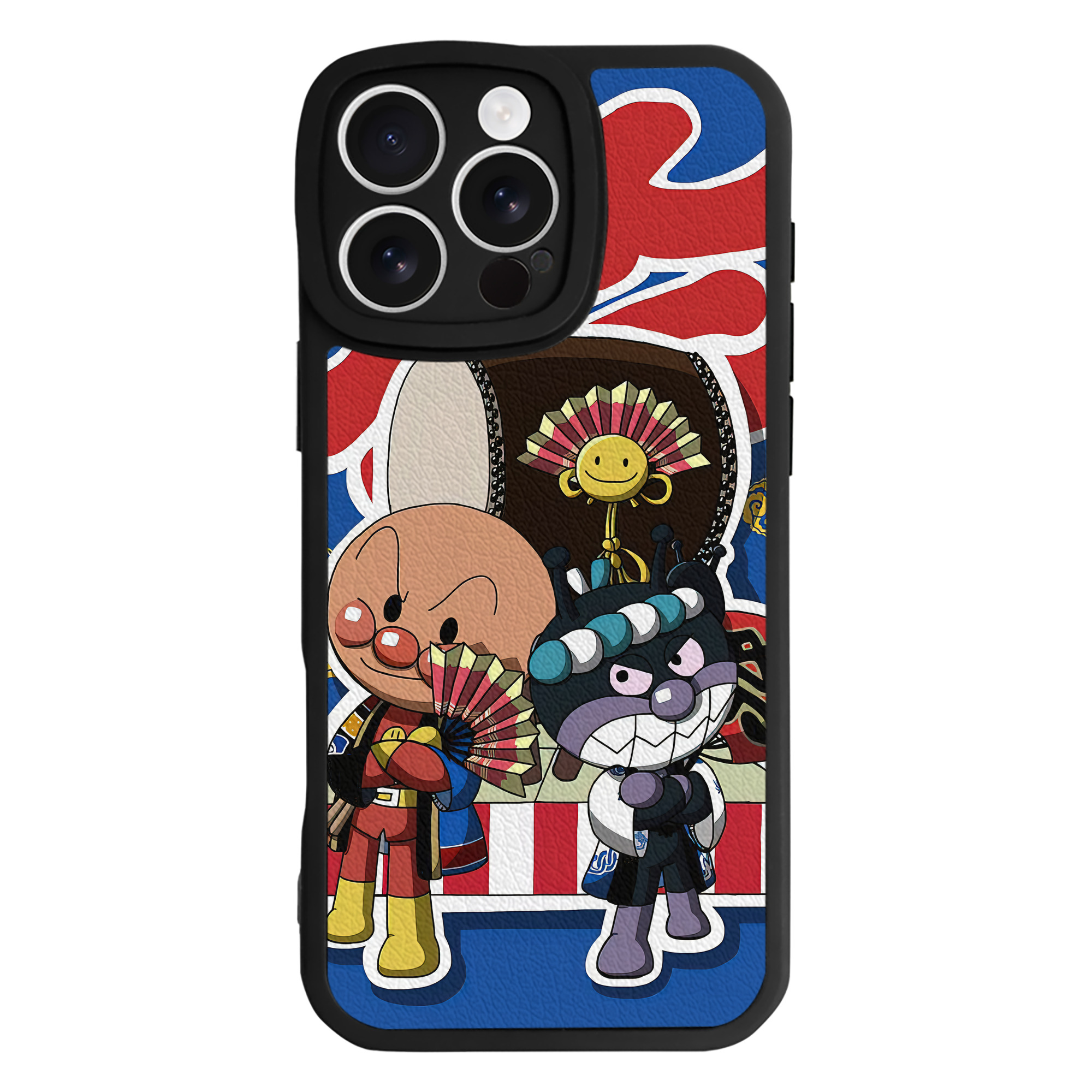 （画像用） アンパンマン Anpanman 【iPhone 16シリーズ対応】シリコンスマホケース（レザー調） 材質：シリコン